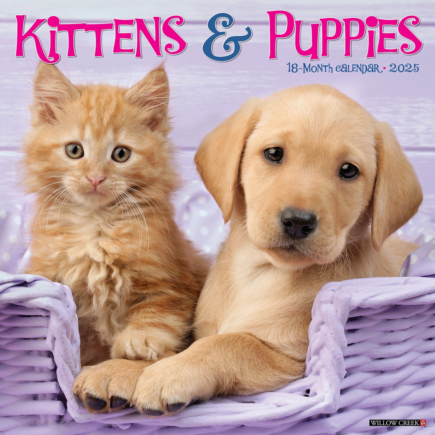 Kittens &#x26; Puppies 2025 Wall Calendar