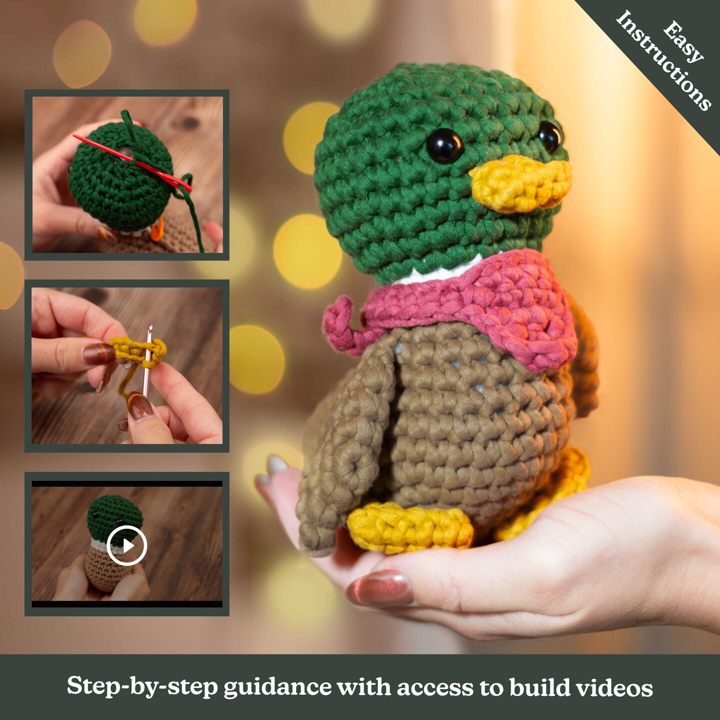 Hearth &#x26; Harbor Amigurumi Crochet Kit for Beginners