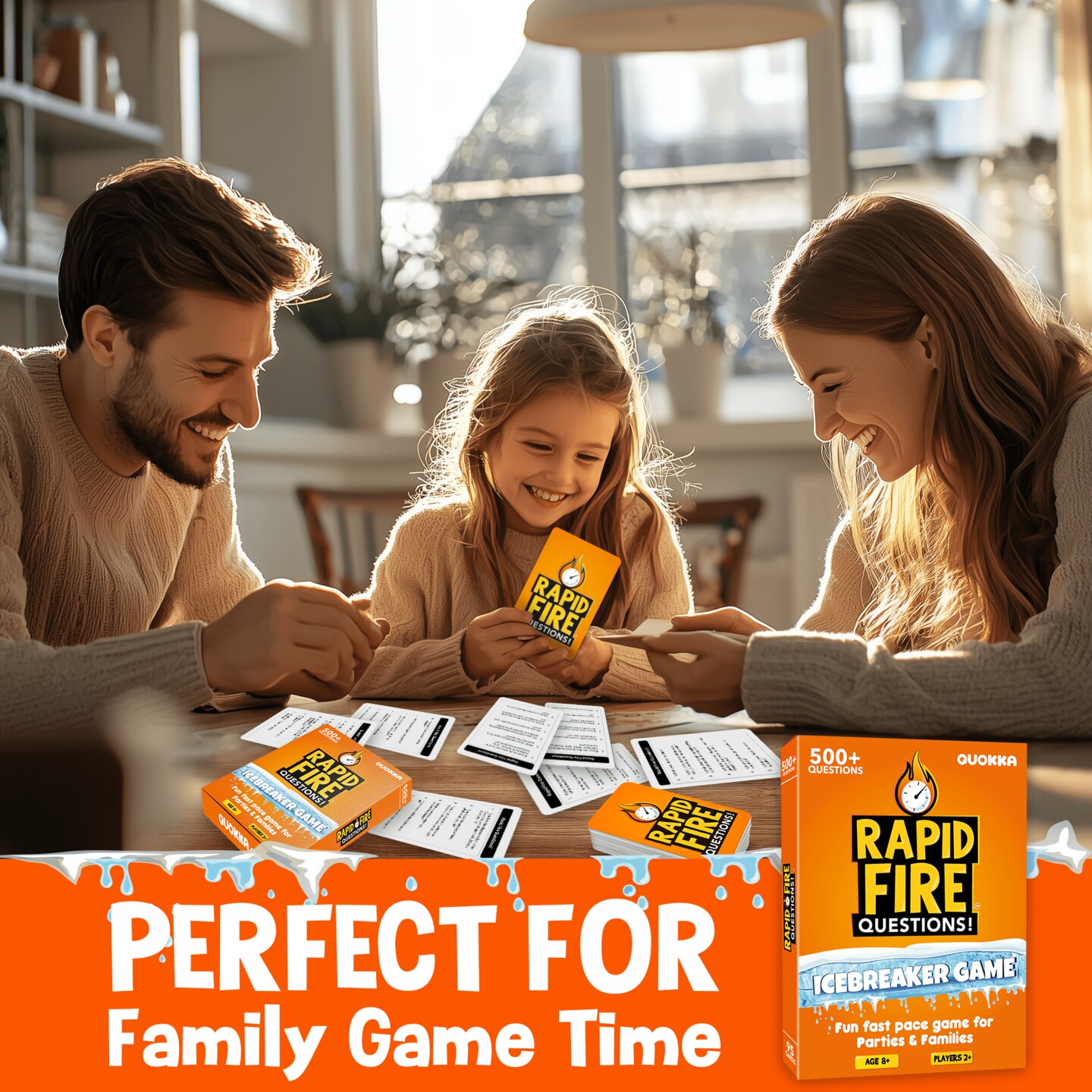 Rapid Fire Questions Kids &#x26; Family Card Quiz Game