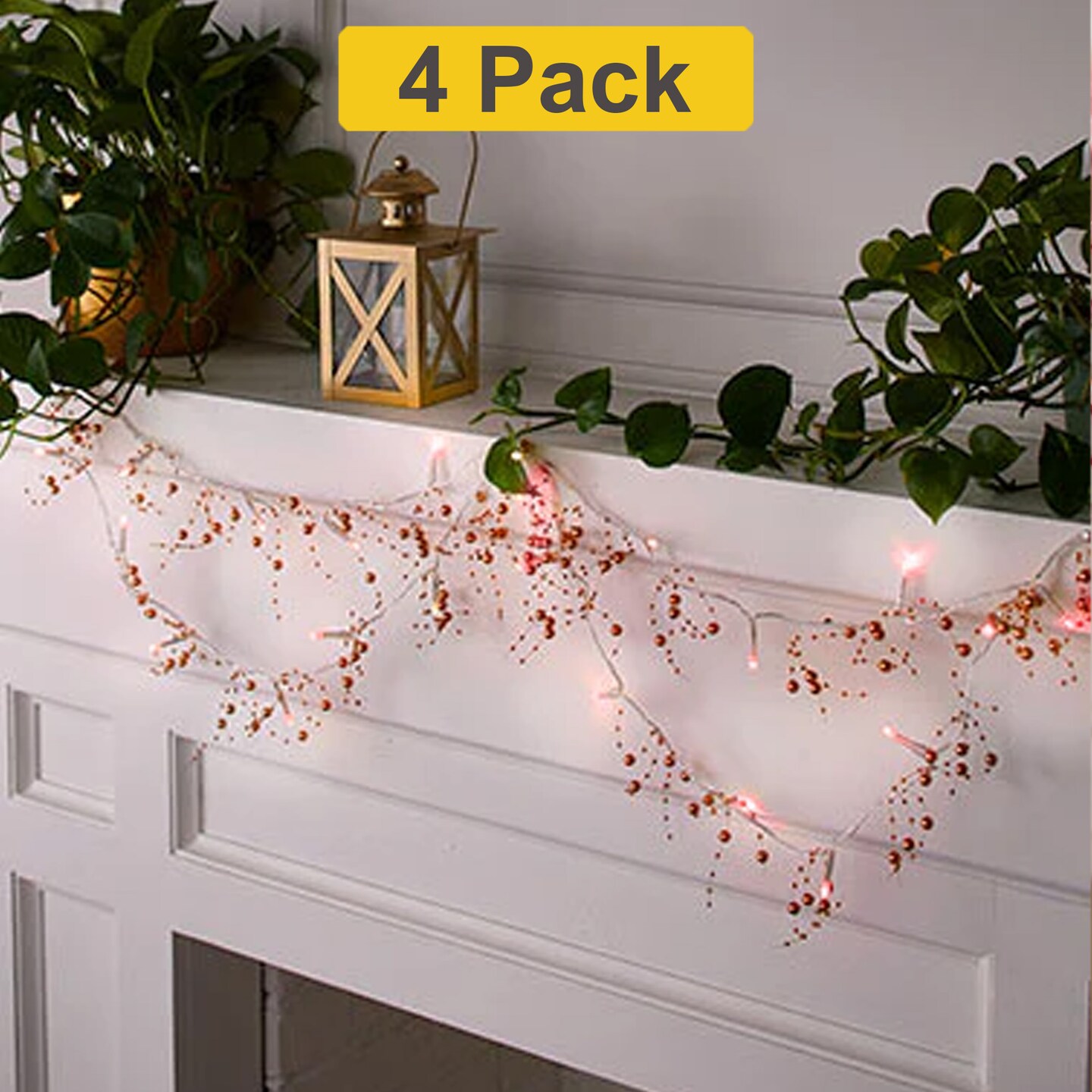 Decorative 20 LED Pearl String Light — Battery Powered, Flexible Design