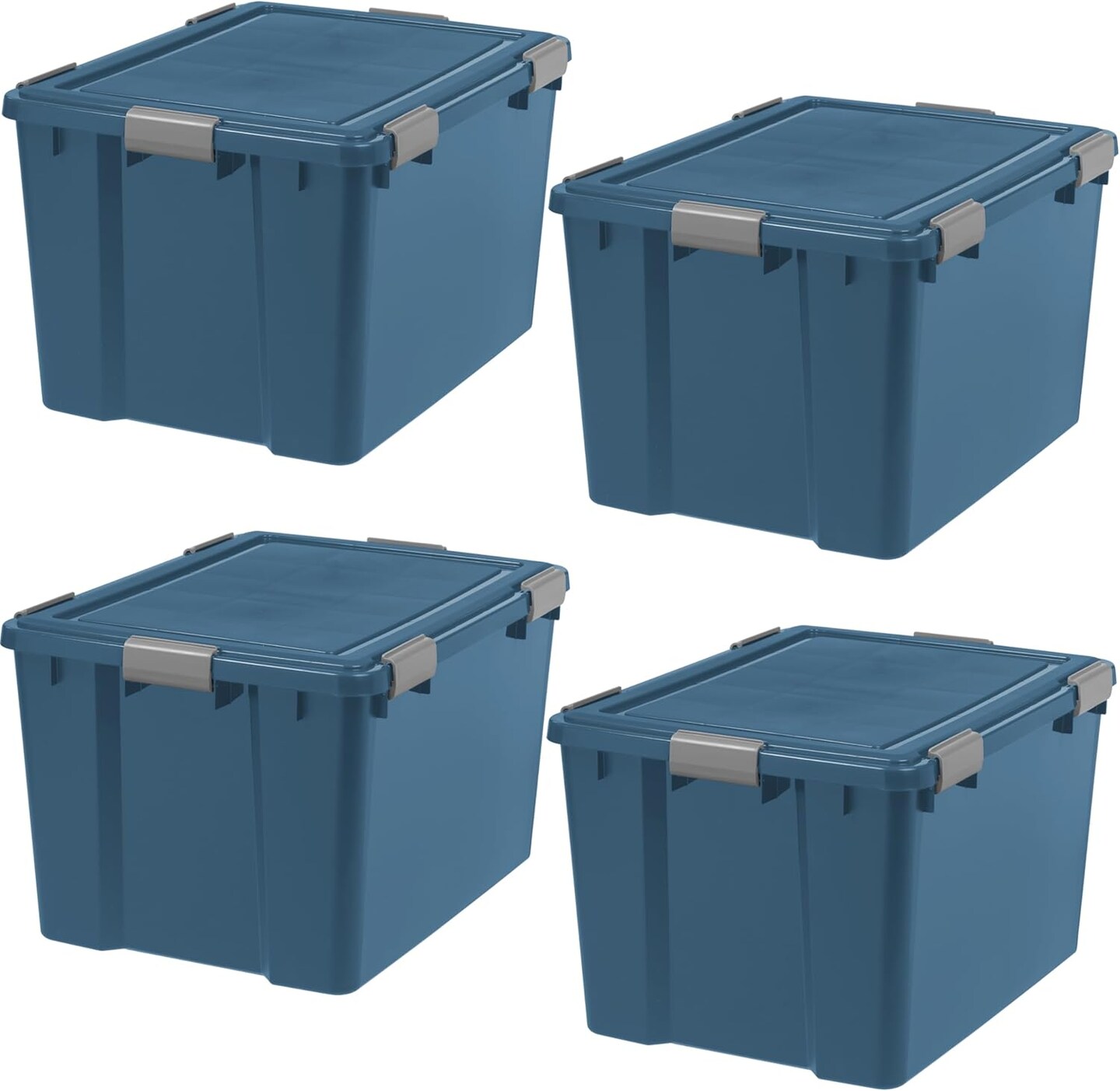 IRIS USA WEATHERPRO Airtight Plastic Storage Bin with Lid and Seal