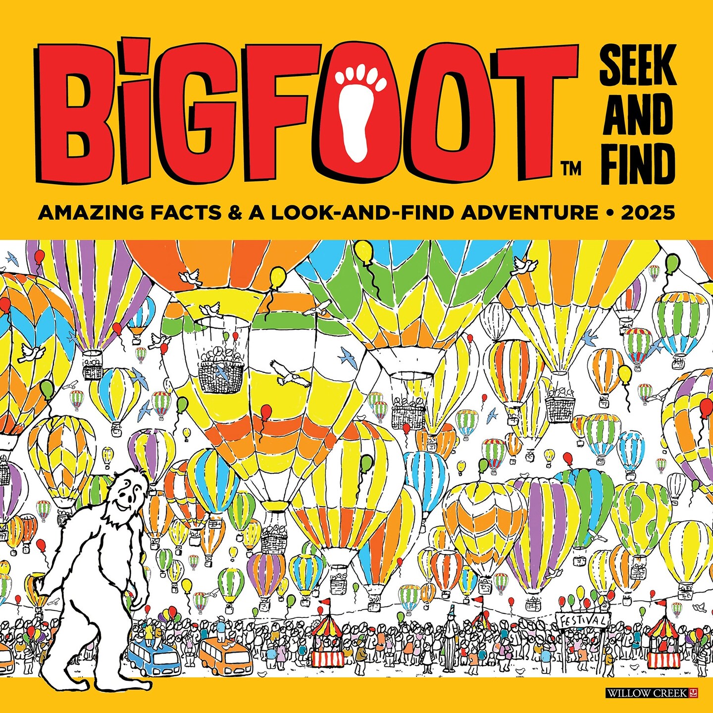 Bigfoot Seek &#x26; Find 2025 Wall Calendar