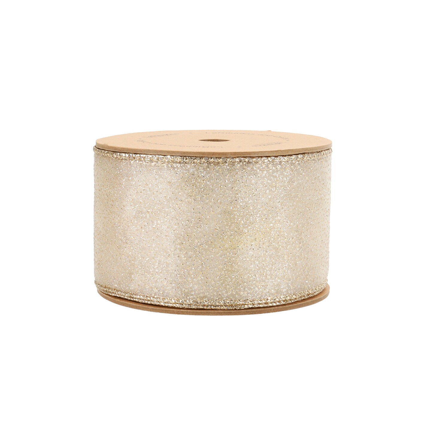 LaRibbons 2 1/2" Wired Ribbon | "Glitter Sheer" | 10 Yard Roll
