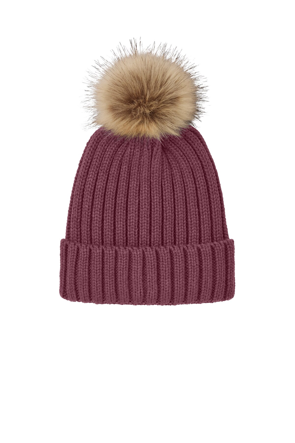 Port Authority&#xAE; Faux Fur Pom Beanie