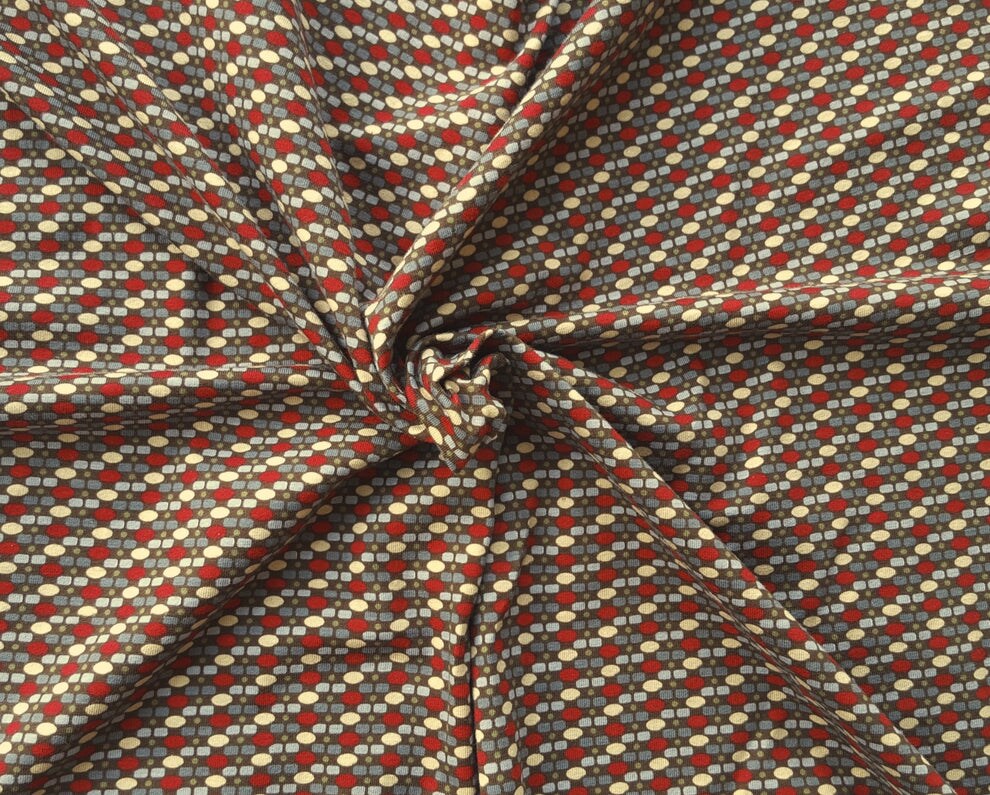 1 Yard Pima Cotton Spandex Print Jersey Knit Fabric for T-Shirts, Dresses, and Apparel