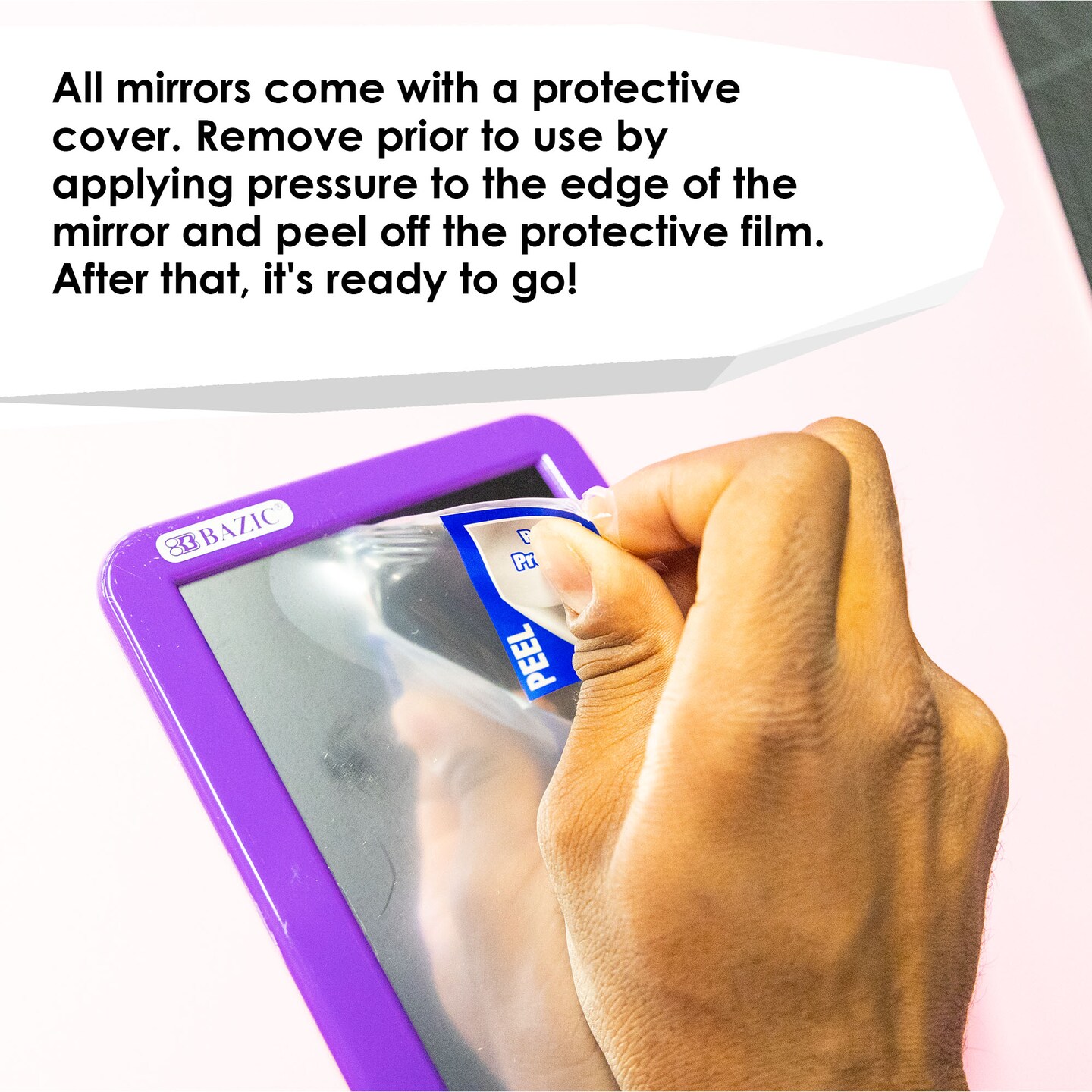 BAZIC Magnetic Locker Mirror