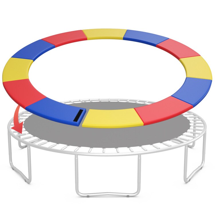 Trampoline Safety Pad Replacement with Thick Foam Spring Cover for Outdoor Trampolines