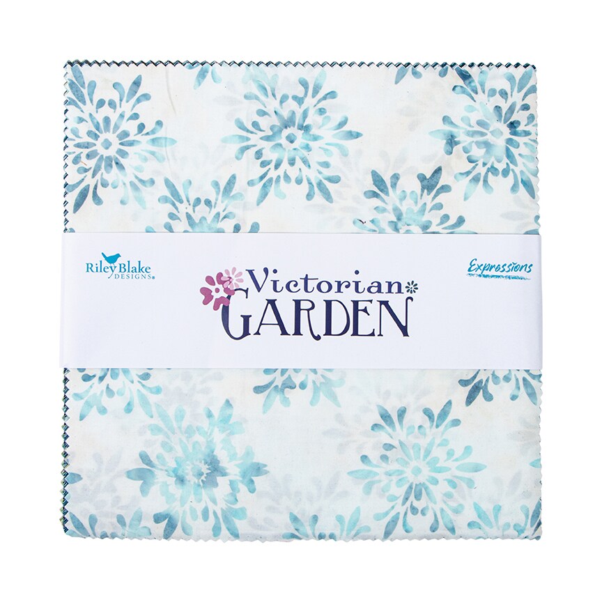 Expressions Batiks 10&#x22; Square Pack (Layer Cake / 10&#x22; Stacker) in Victorian Garden A by Riley Blake Designs for Riley Blake (10-23105A-42)