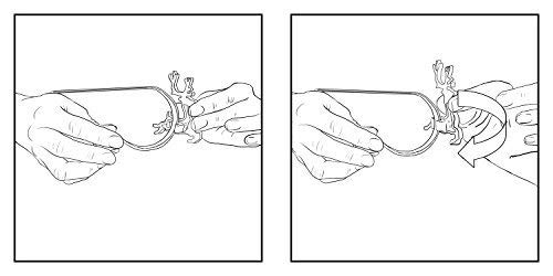 Haute Decor MantleClip Stocking Holders with Removable ZINC Alloy Holiday Icons (4-Pack Assorted Icons)