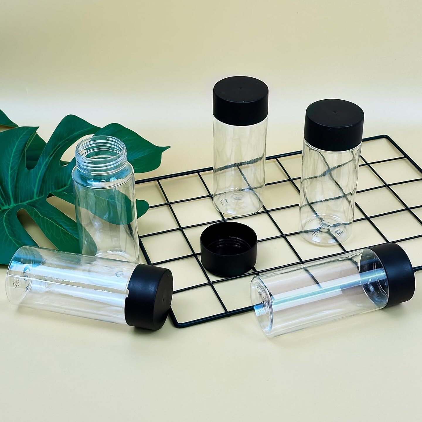 28 Pcs Empty Plastic Sensory Bottles with Lids