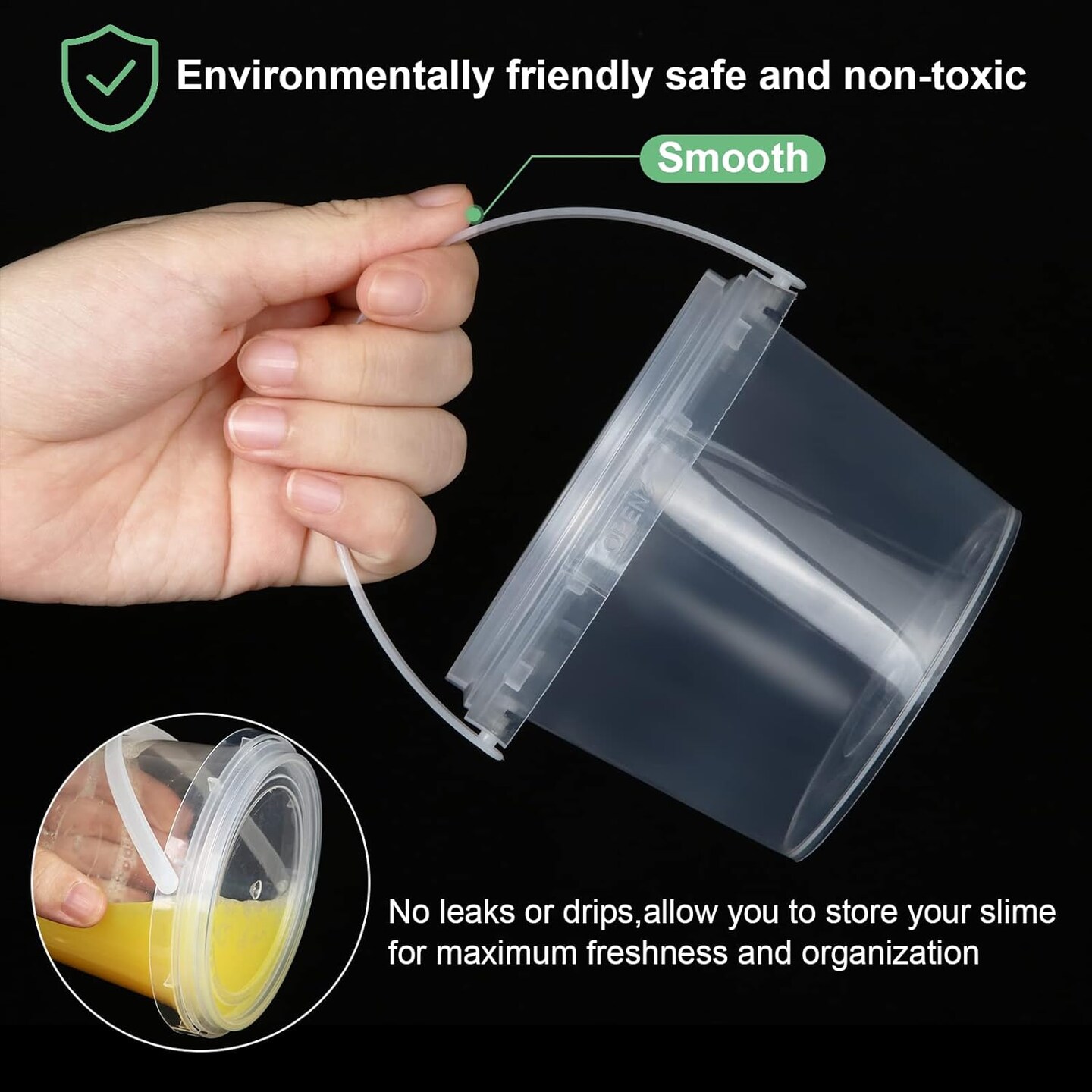 50 PCS Containers with Lids and Handles