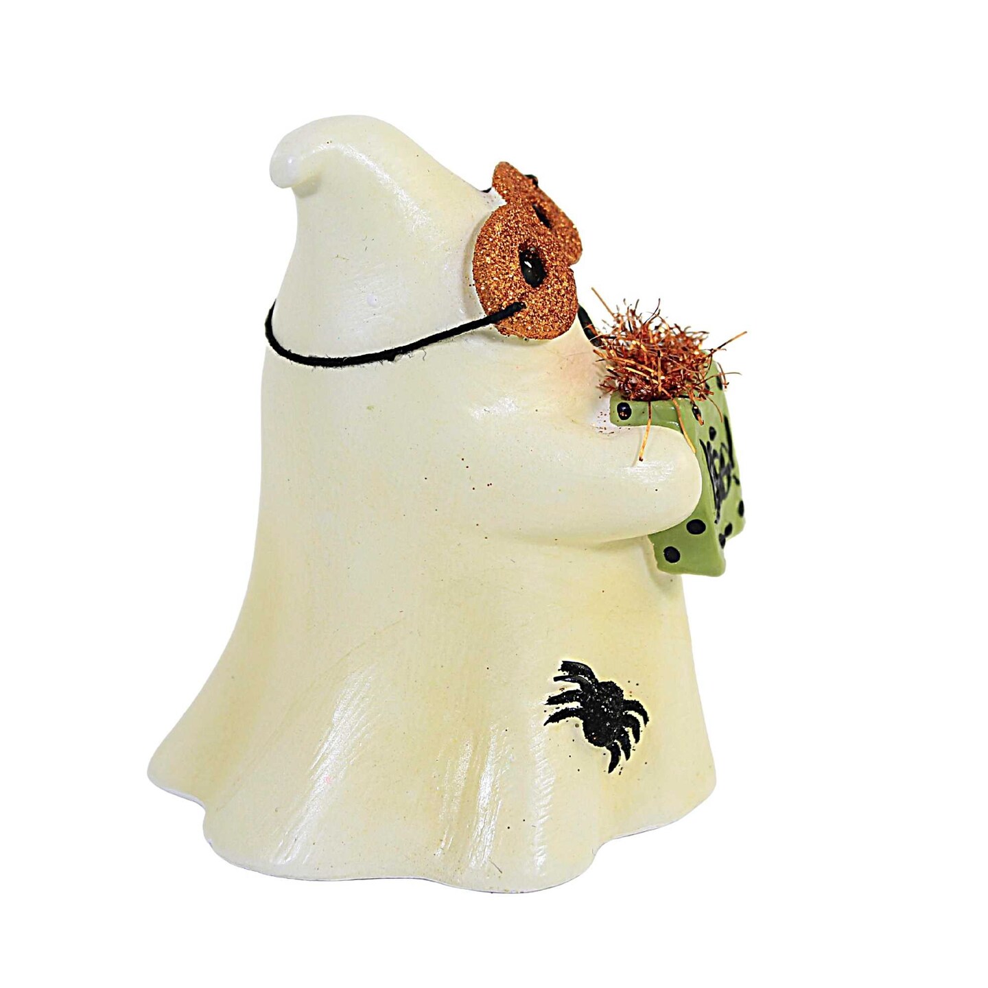 Bethany Lowe 4.0 Inch Trick Or Treat Ghost Grayson Halloween Figurine , Lightweight Halloween Decor Spider Halloween