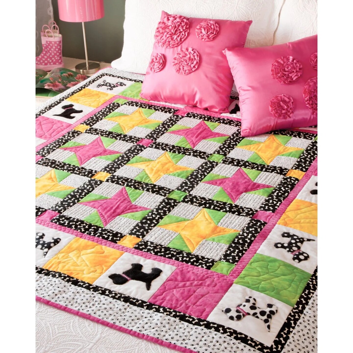 AccuQuilt GO! Gingham Dog Die – Puppy Appliqué Fabric Cutting Die for Quilting
