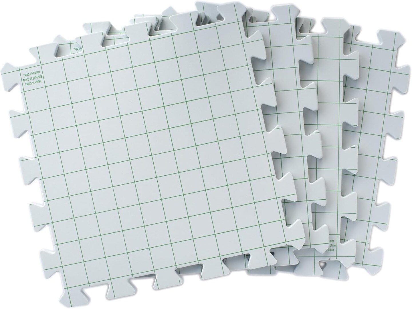 Interlocking Needlepoint, Knitting, and Crochet Blocking Boards (White) 12'' W x 12'' L