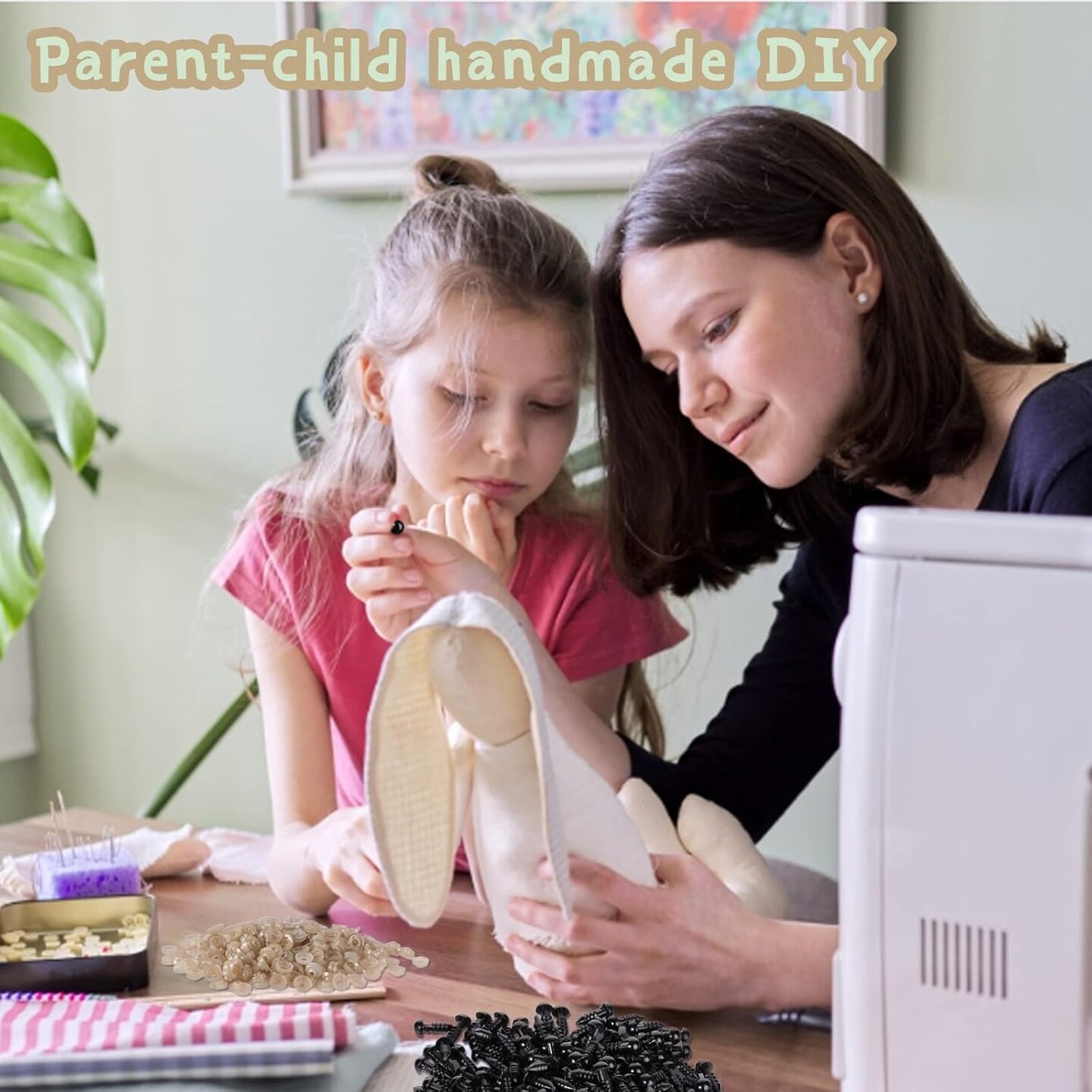 Cumkluu 700 Pcs Black Plastic Crochet Safety Eyes with Washers – For 6-14mm Stuffed Animals, Amigurumi DIY & Halloween Decorations