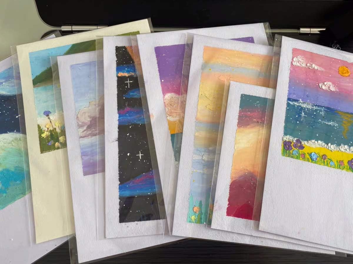 150 Pcs 5-1/2'' x 7-1/2'' Clear Cellophane Cello Bags (clear)