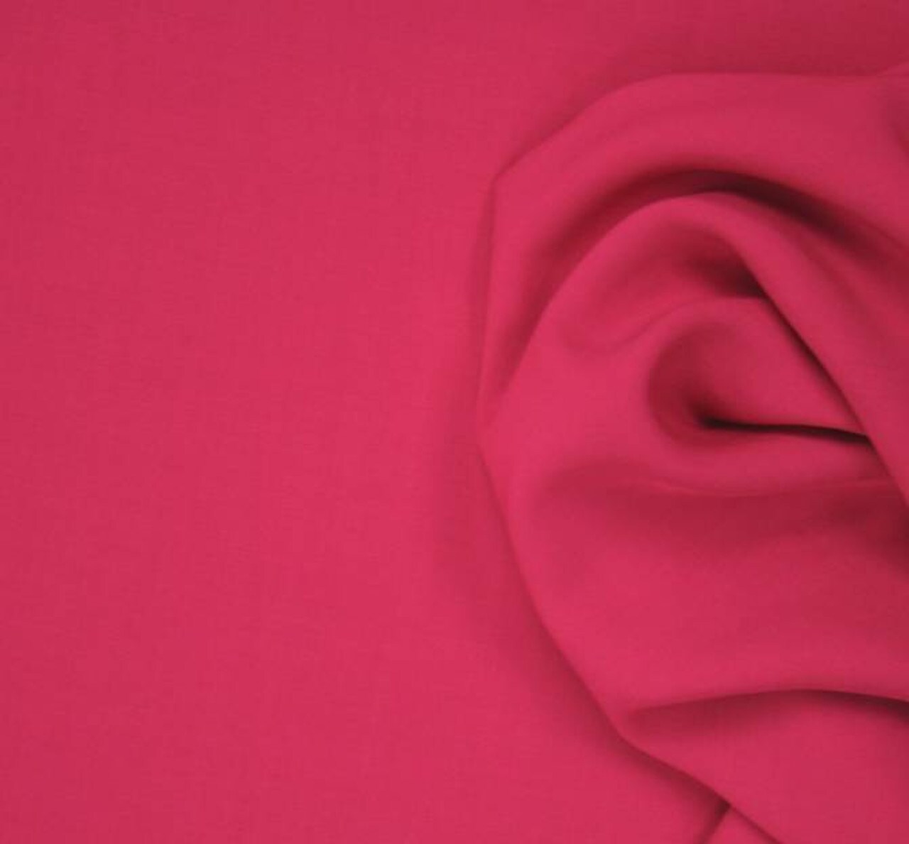 1 Yard Hot Pink Rayon Challis Lightweight Soft Fabric for Dresses &#x26; Apparel, 57/58&#x22; Wide
