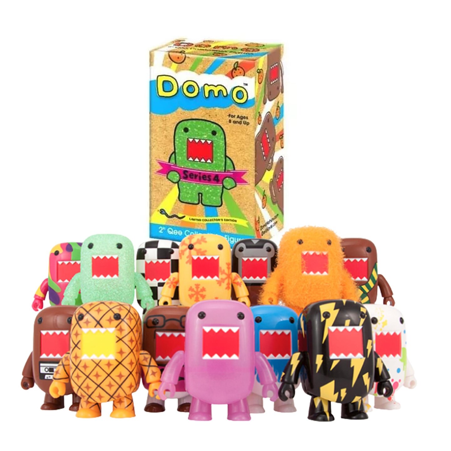 Domo 2&#x22; Qee Figure Series 4 Single Blind Box