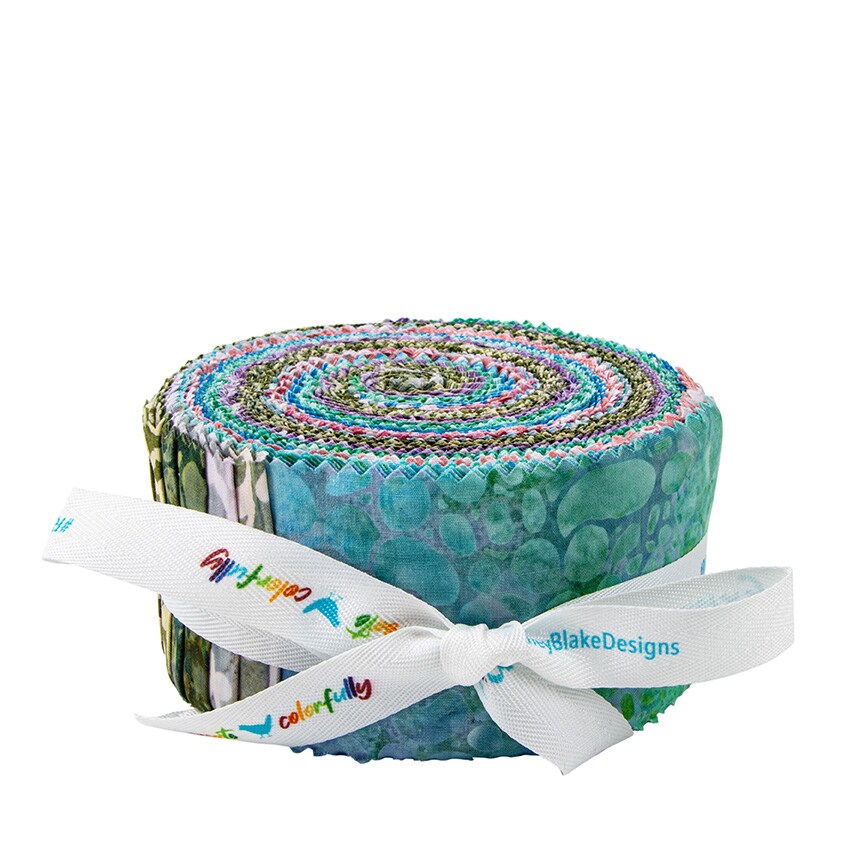 Expressions Batiks 2.5&#x22; Strip Roll (Jelly Roll / Rolie Polie) in Plant Based by Sew Yeah Quilting for Riley Blake (RP-23326-40)