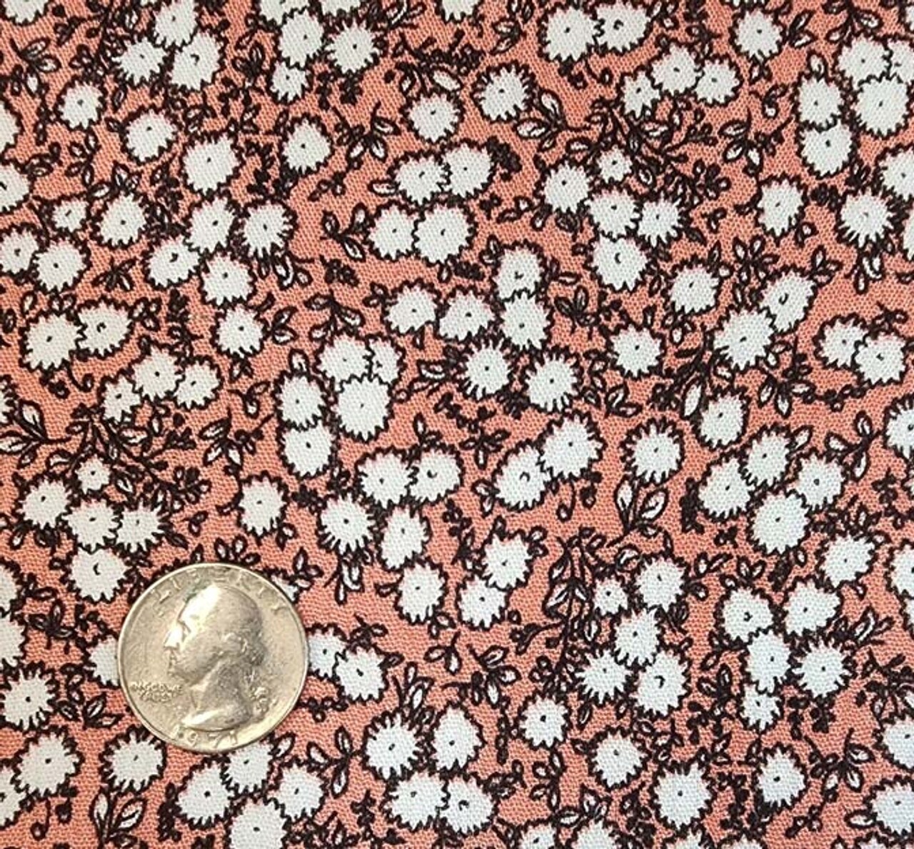 1 Yard Burnt Coral Rayon Crinkle Fabric 50/52&#x22; Wide Lightweight Pleated Crepon for Apparel
