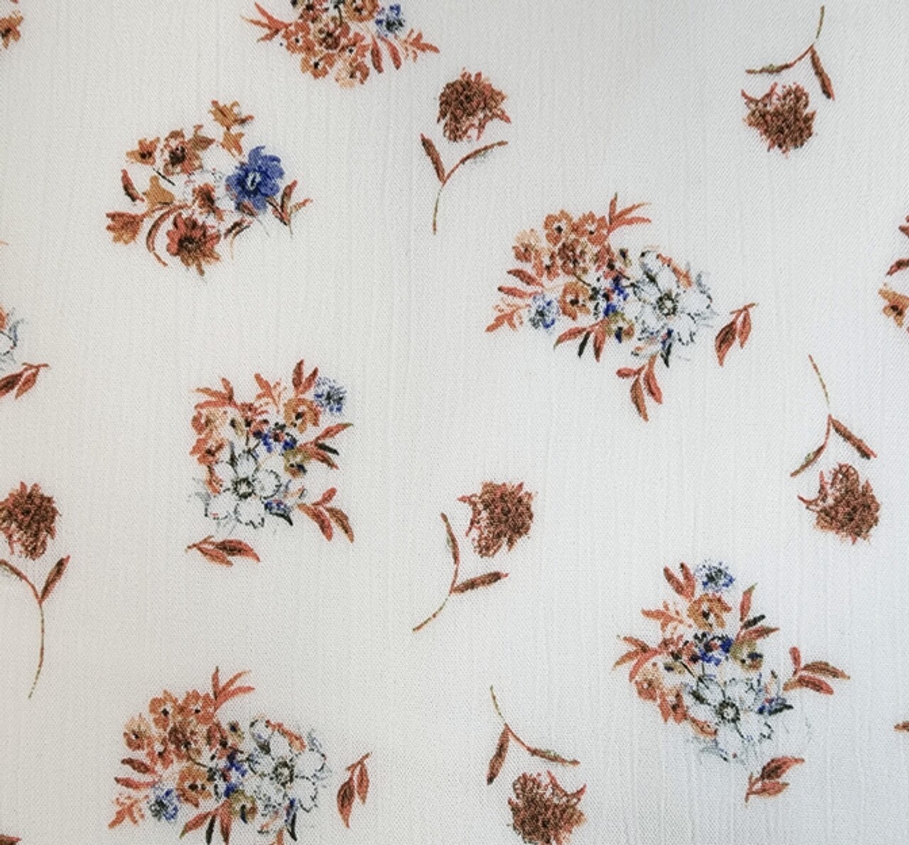 1 Yard Natural Rayon Crinkle Fabric 50/52" Wide Lightweight Textured Apparel Material