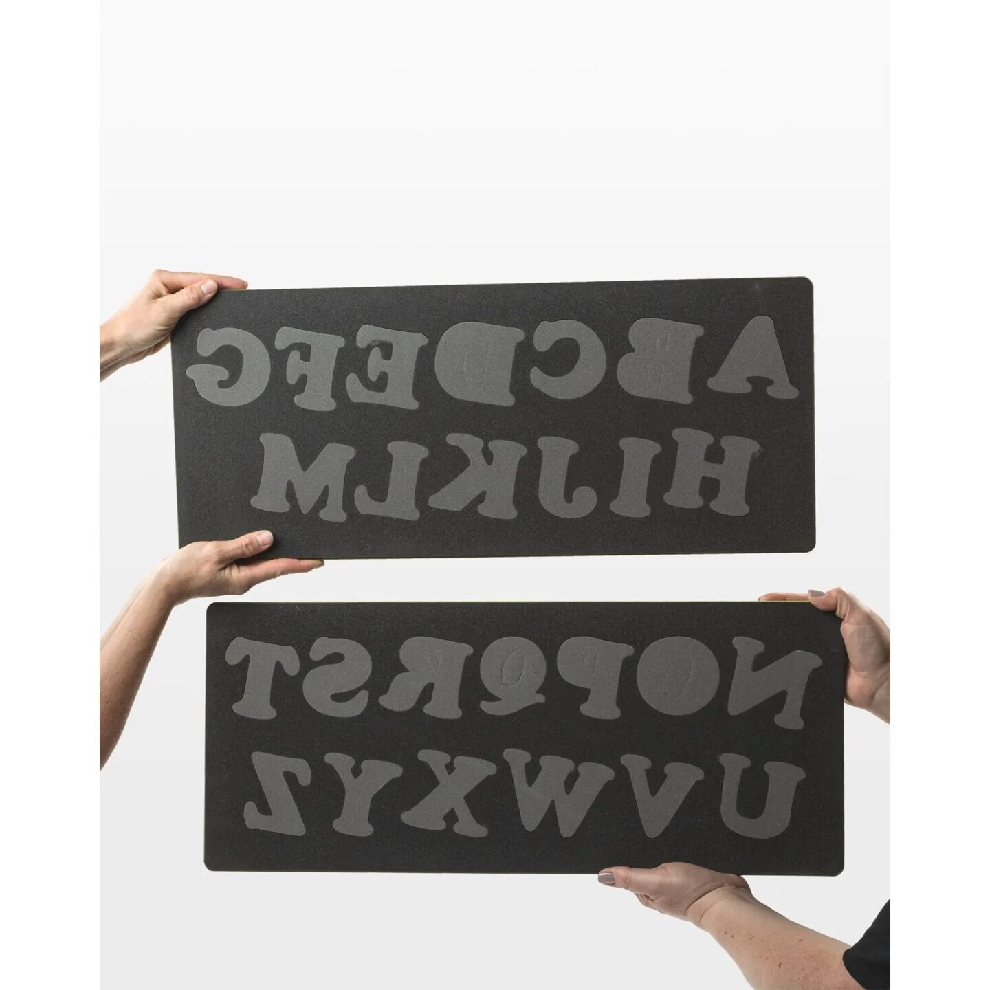 AccuQuilt GO! Carefree Alphabet Uppercase Die Set | Appliqué Letter Quilting Dies (2-Die Set)