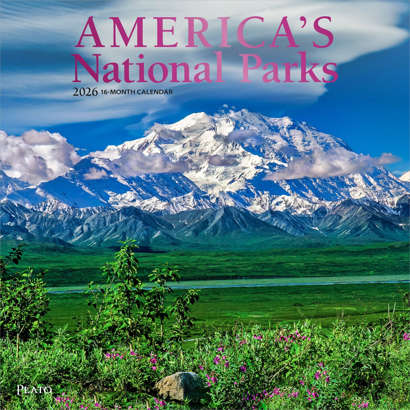 America&#x27;s National Parks | 2026 12 x 24 Inch (Hanging) Monthly Square Wall Calendar | Foil Stamped Cover