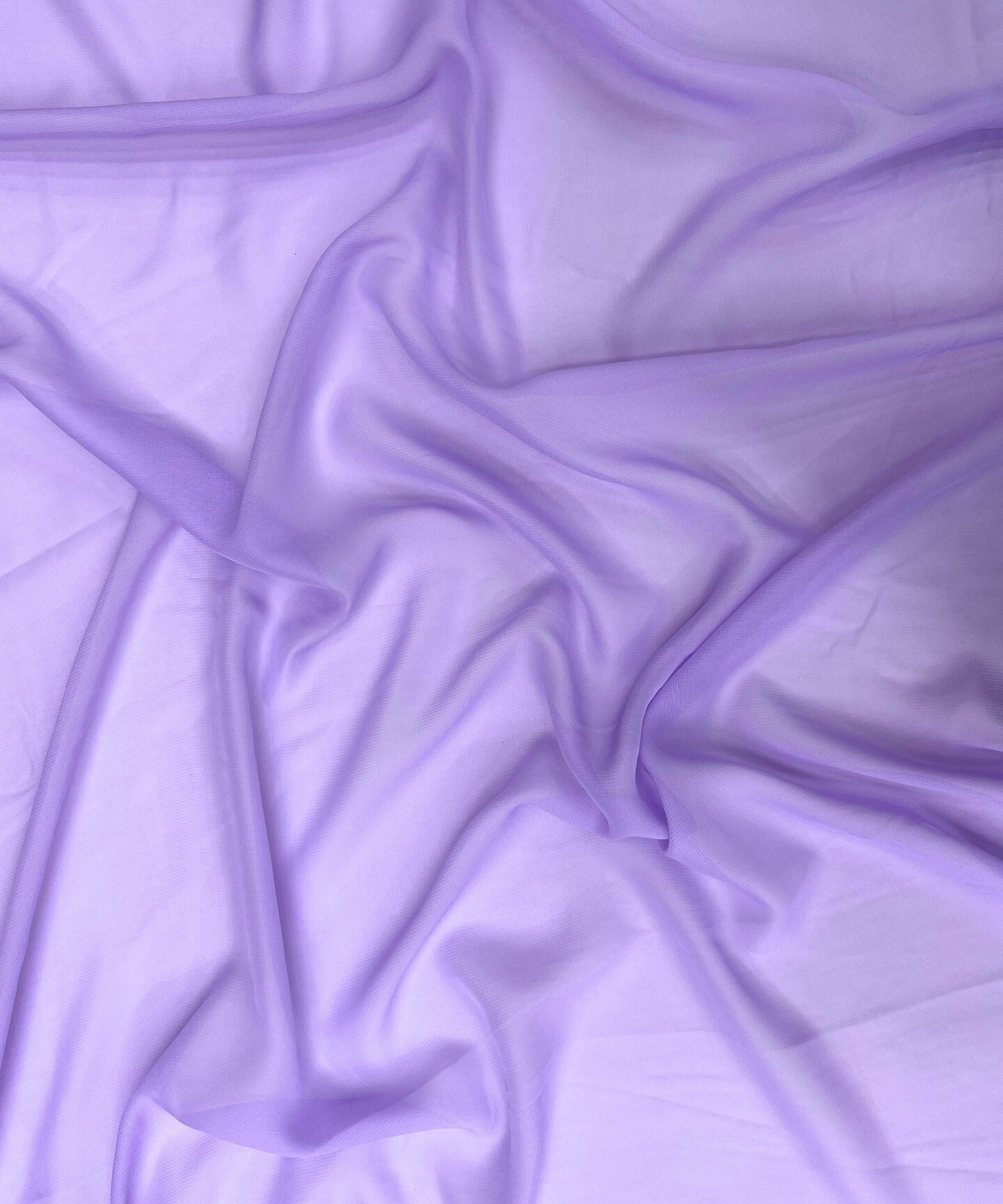 Lavender Matte Chiffon Fabric by the Yard, 58" Wide Lightweight Sheer Draping Fabric for Chuppah, Wedding Arch, Table Runner
