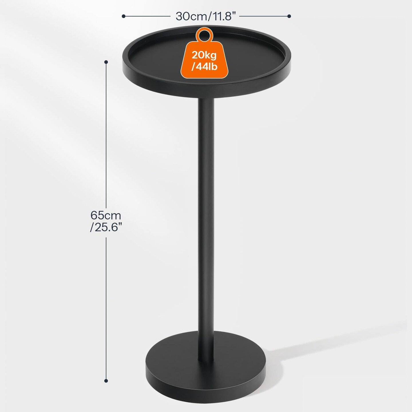 Sturdy Round wicker Accent Table Safe, Practical, and Tool-Free Assembly