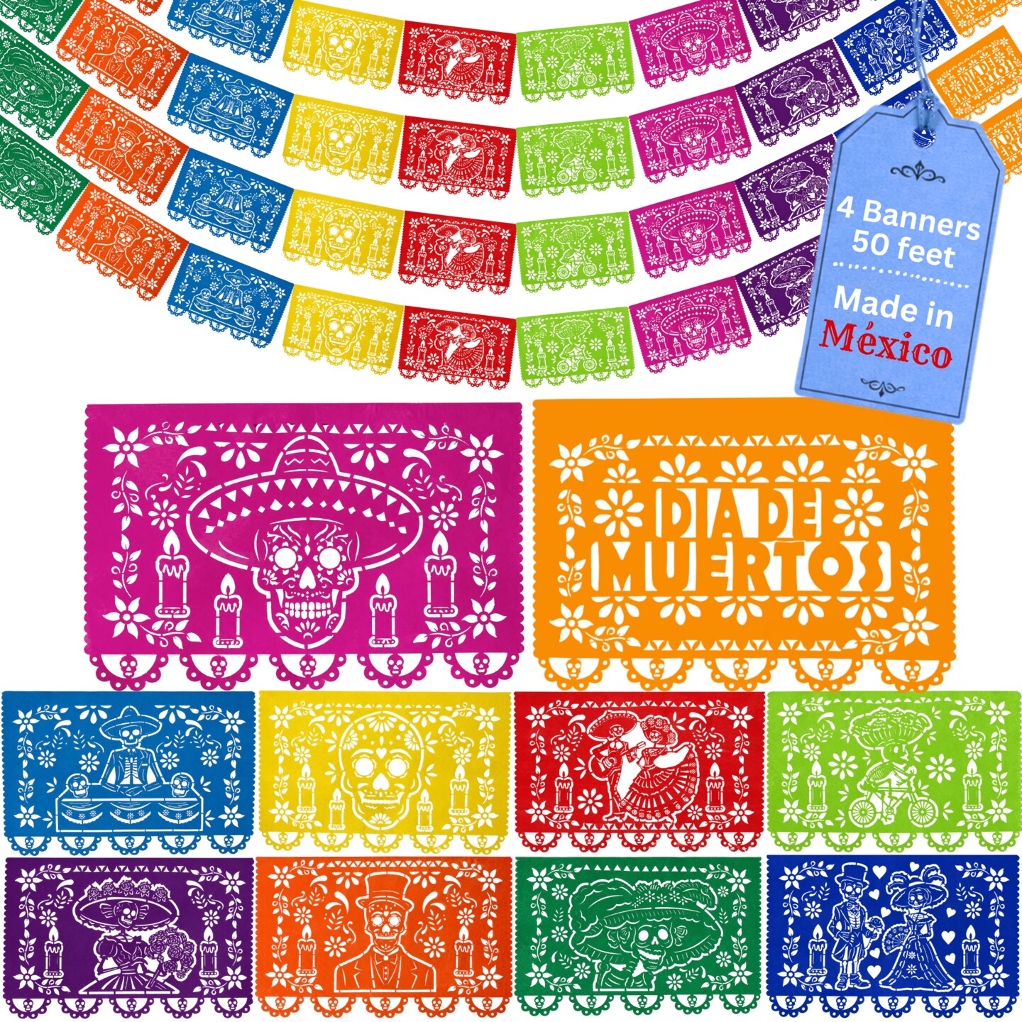 Michaels, Day of the Dead Papel Picado Banner – Category: Banners