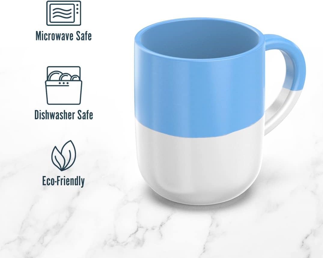 Set of 6 Large 16 Ounce Ceramic Coffee Mugs