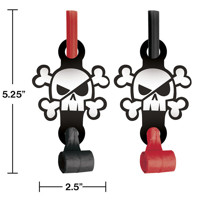48 pc Bulk Treasure Island Pirate Party Blowers