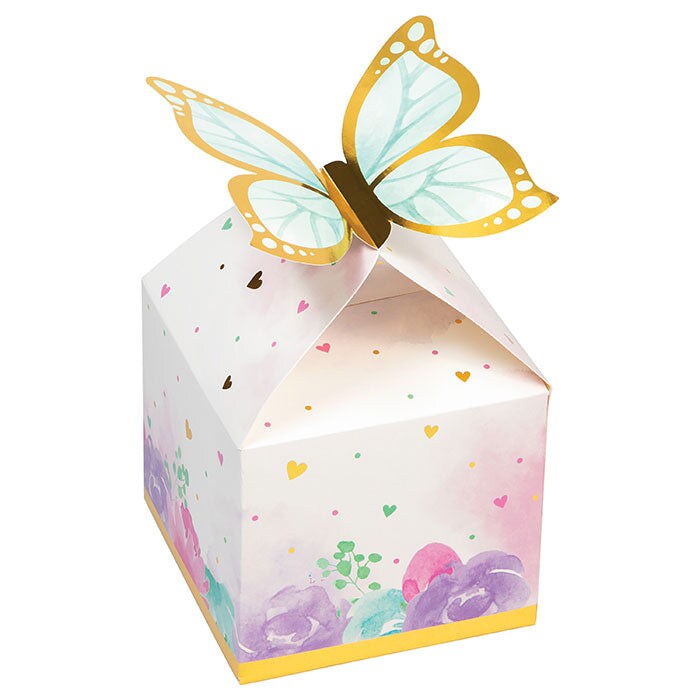 48 pc Bulk Butterfly Shimmer Favor Boxes