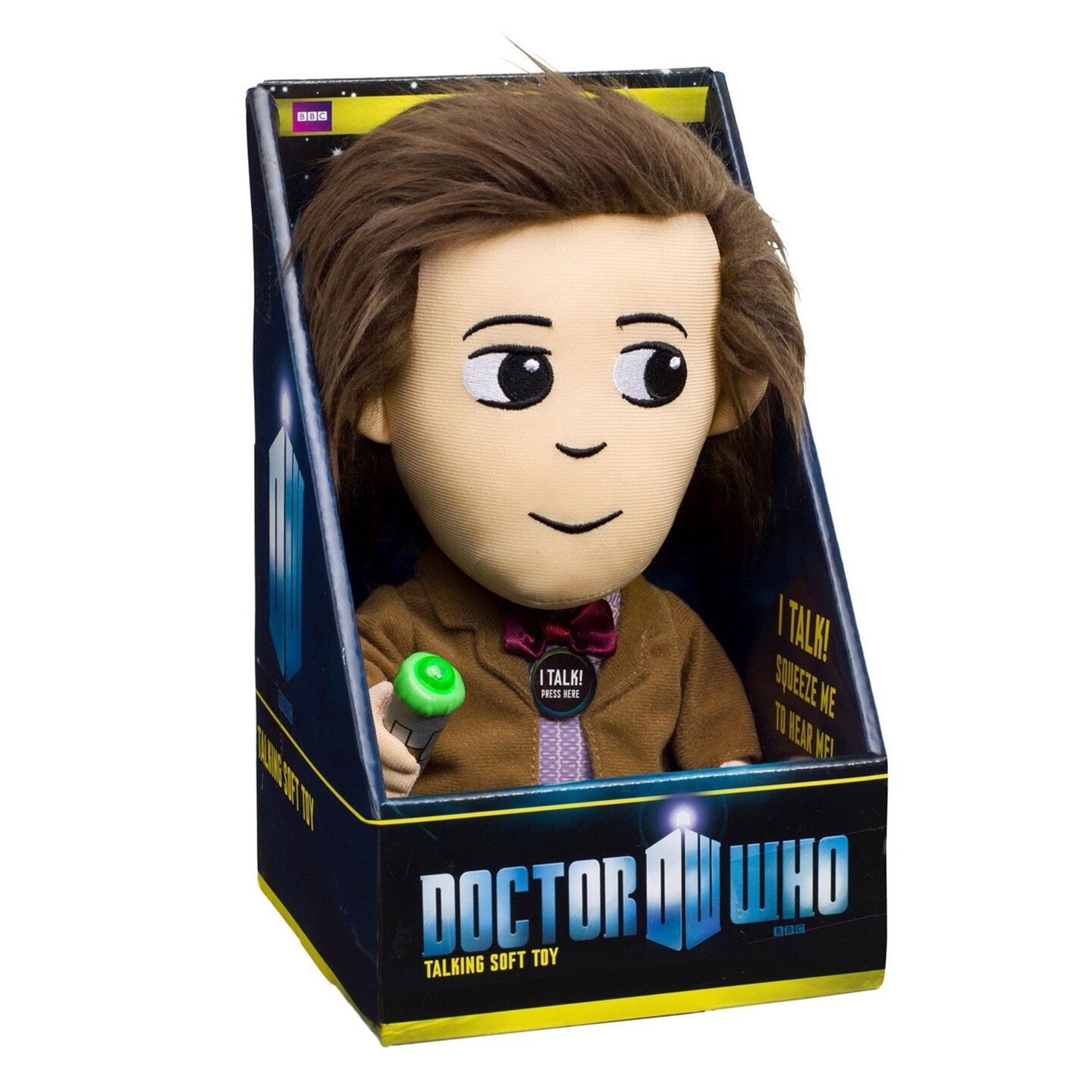 Doctor Who 11th Doctor w/ LED Sonic Screwdriver 9&#x22; Talking Plush