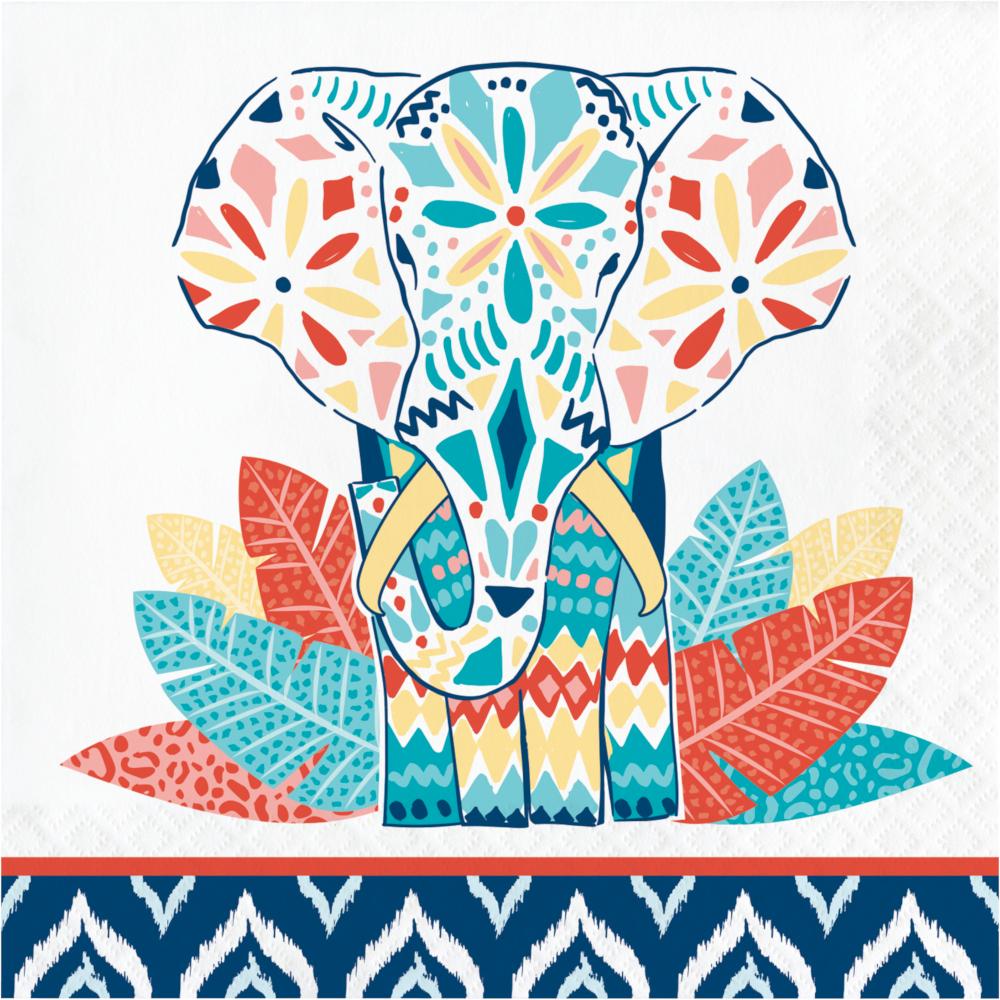 192 pc Bulk Boho Luncheon Napkins