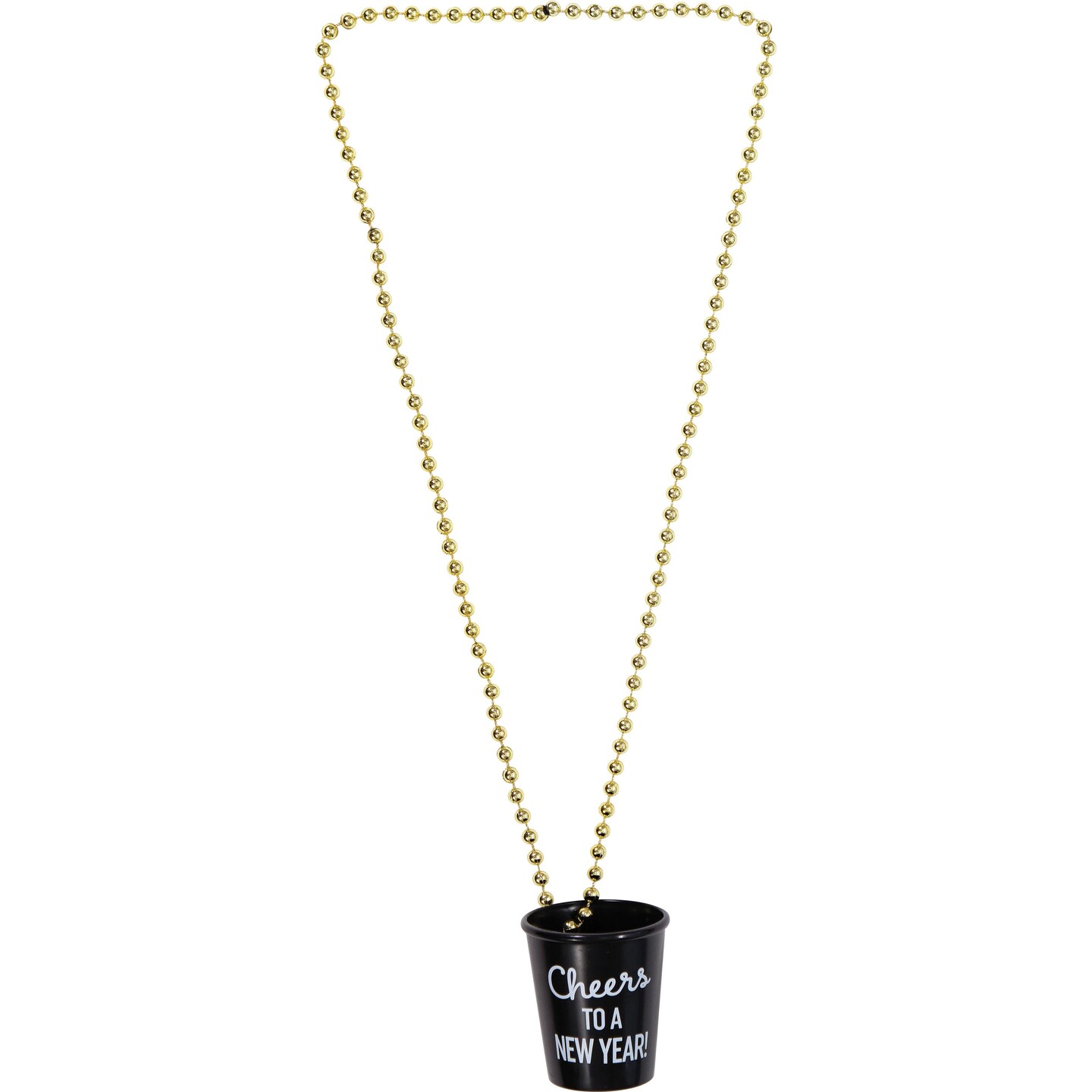 24 pc Bulk New Year&#x27;s Necklace w/ Shot Glass Favor