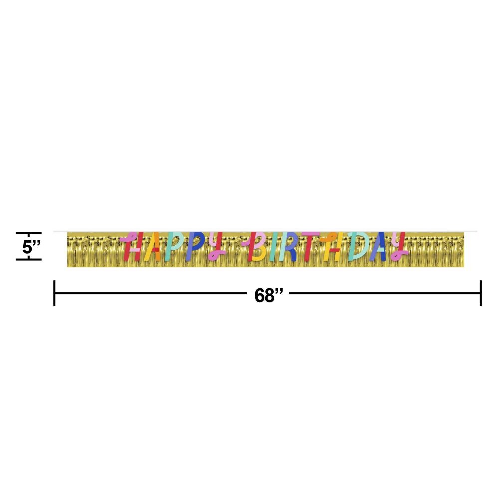 12 pc Bulk Birthday Confetti Happy Birthday Banner