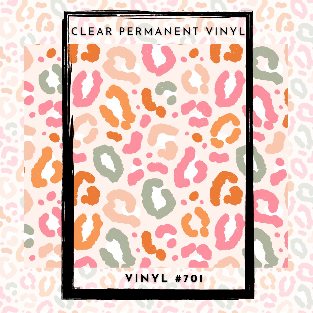 #701 CLEAR Spring Into Action 12x12 Pattern Vinyl (Maker Monthly Pattern)