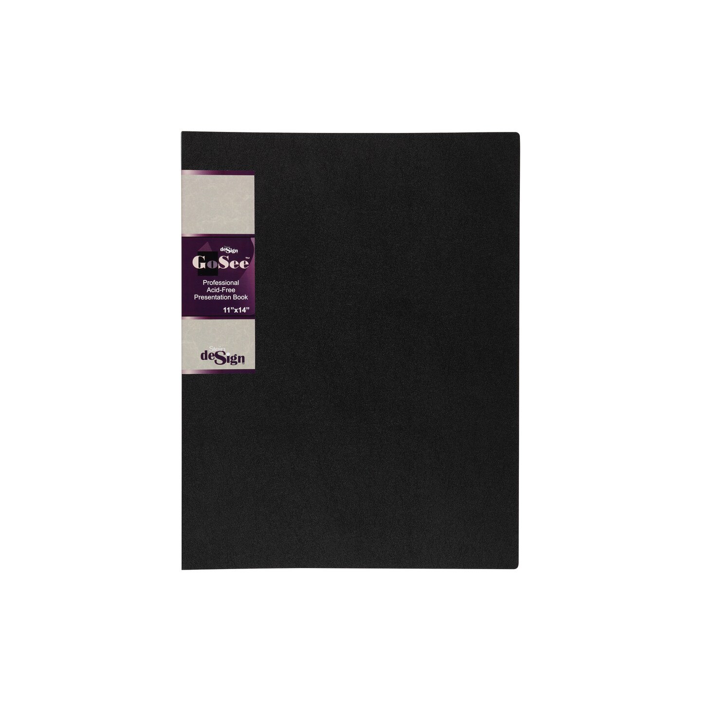 Stein Design GoSee Professional Archival Presentation & Portfolio Books, 11"x14" - Art Document Photo Organizer w/Rigid Cover, 24 Double-sided Acid-Free Pages w/ Side Welded Seam Sleeves & Dividers