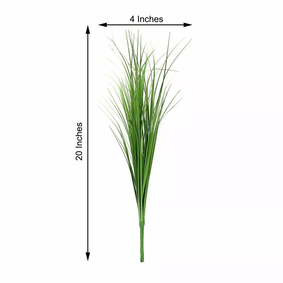 3 Green 20-Inch tall Artificial GRASS SPRAYS STEMS Home Decorations Centerpieces