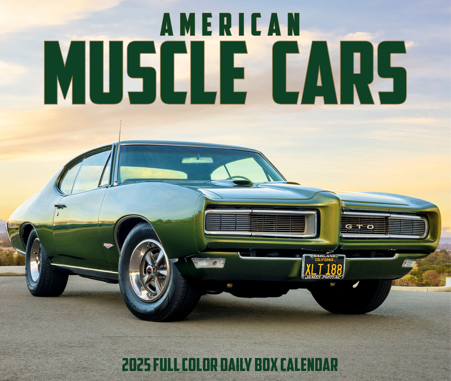 American Muscle Cars 2025 Box Calendar, Daily Desktop