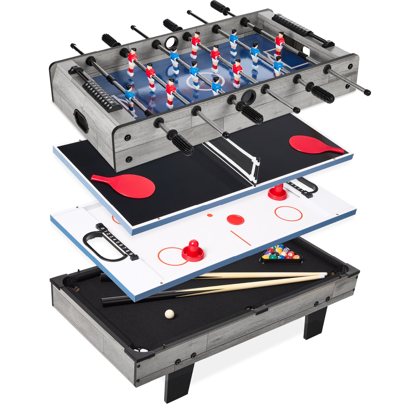 Michael Table Game Best Choice Products 4-in-1 Multi Game Table, Childrens Arcade Set w ...