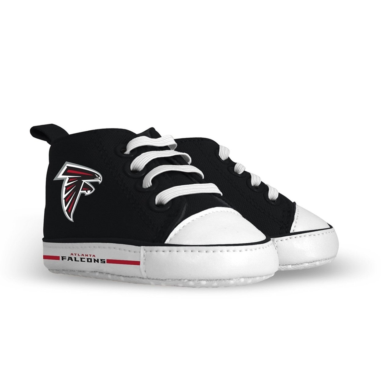 Atlanta Falcons Baby Shoes High Top Pre-Walkers Unisex Soft Fabric Grippers