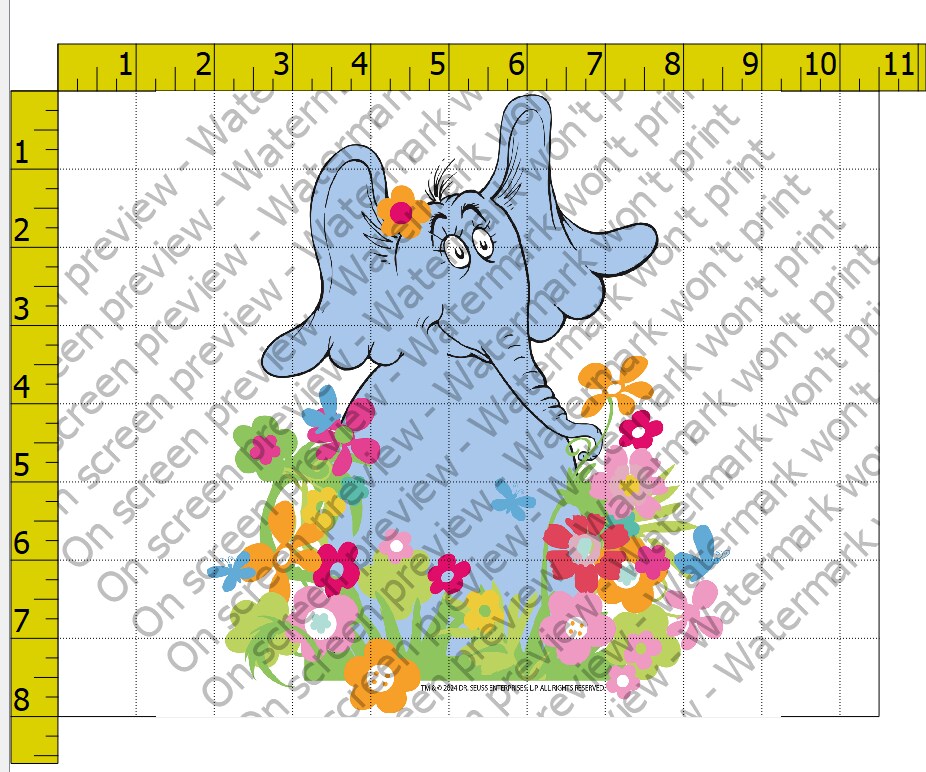 Horton Hears a Who Edible Cake Topper Image 1/4 sheet