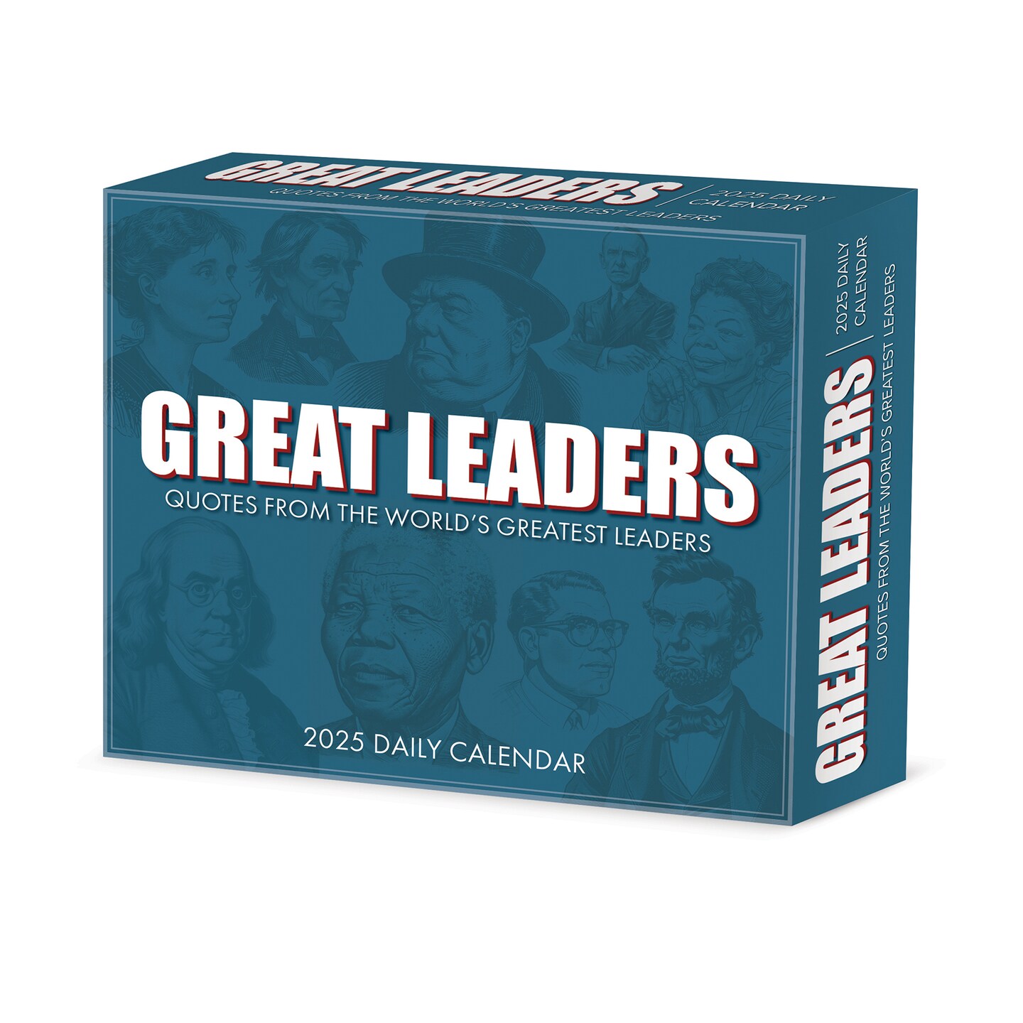 Great Leaders, Greatest Quotes 2025 Box Calendar, Daily Desktop