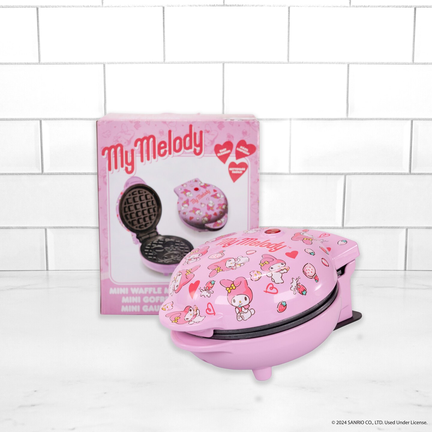 Uncanny Brands Hello Kitty My Melody Mini Waffle Maker