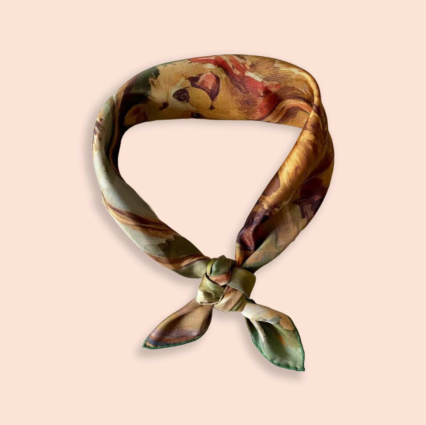 小物 R&D.MCo- BROWN BEARS SILK SCARF R&D.M.Co-[アールアンドディーエムコー]BROWN BEARS SILK SCARF NO