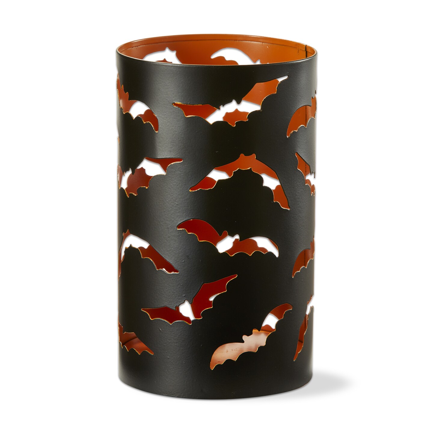 Halloween Bats Hurricane Pillar Candle Holder