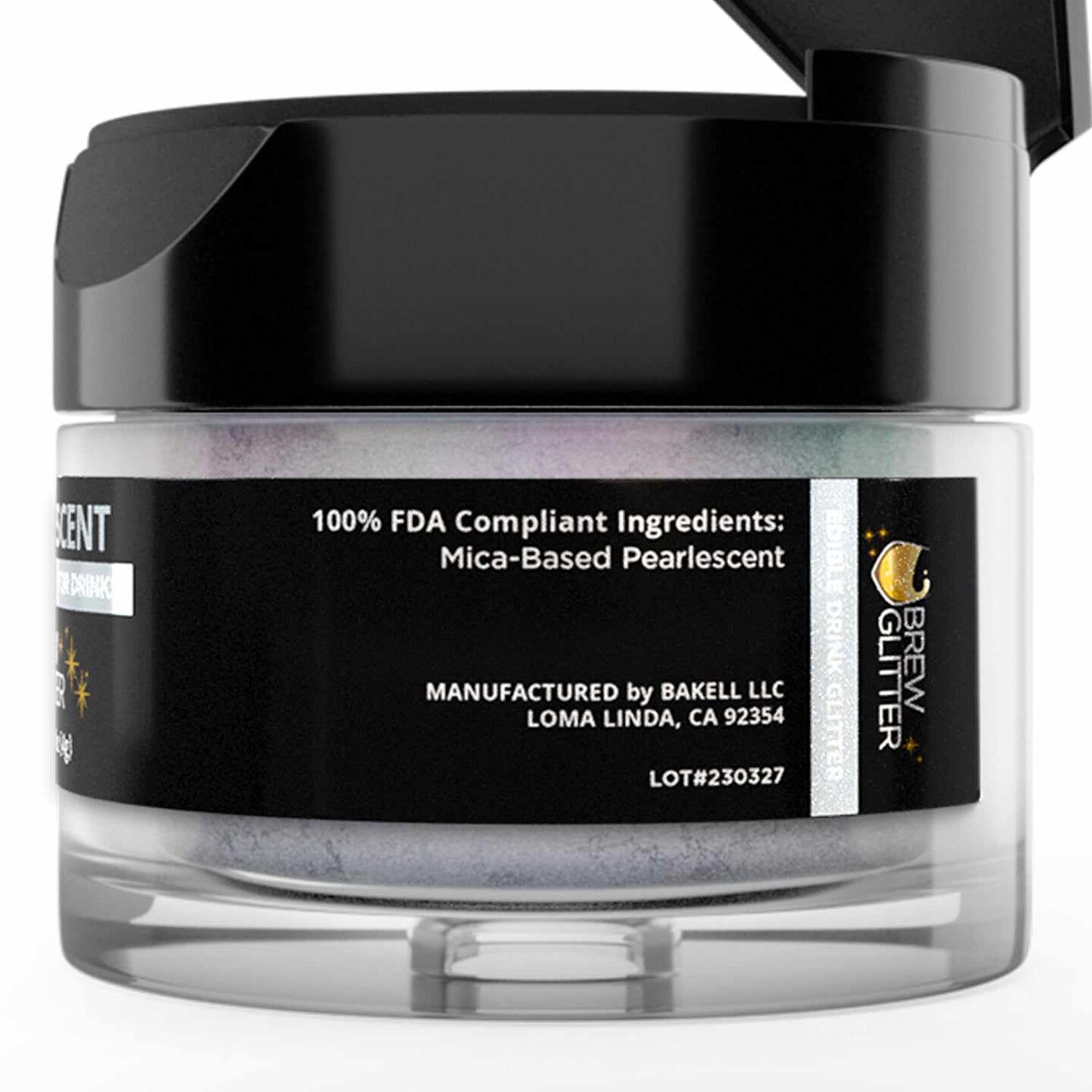 Brew Glitter - Blue Iridescent Edible Drink Glitter (4g, x1 Flip-Cap Jar) for Beer, Cocktails and Beverages