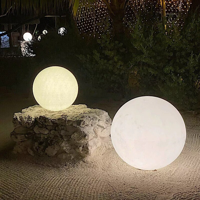 20" Assorted LED Ball Orb Battery Operated Floating Pool Light Home Decorations